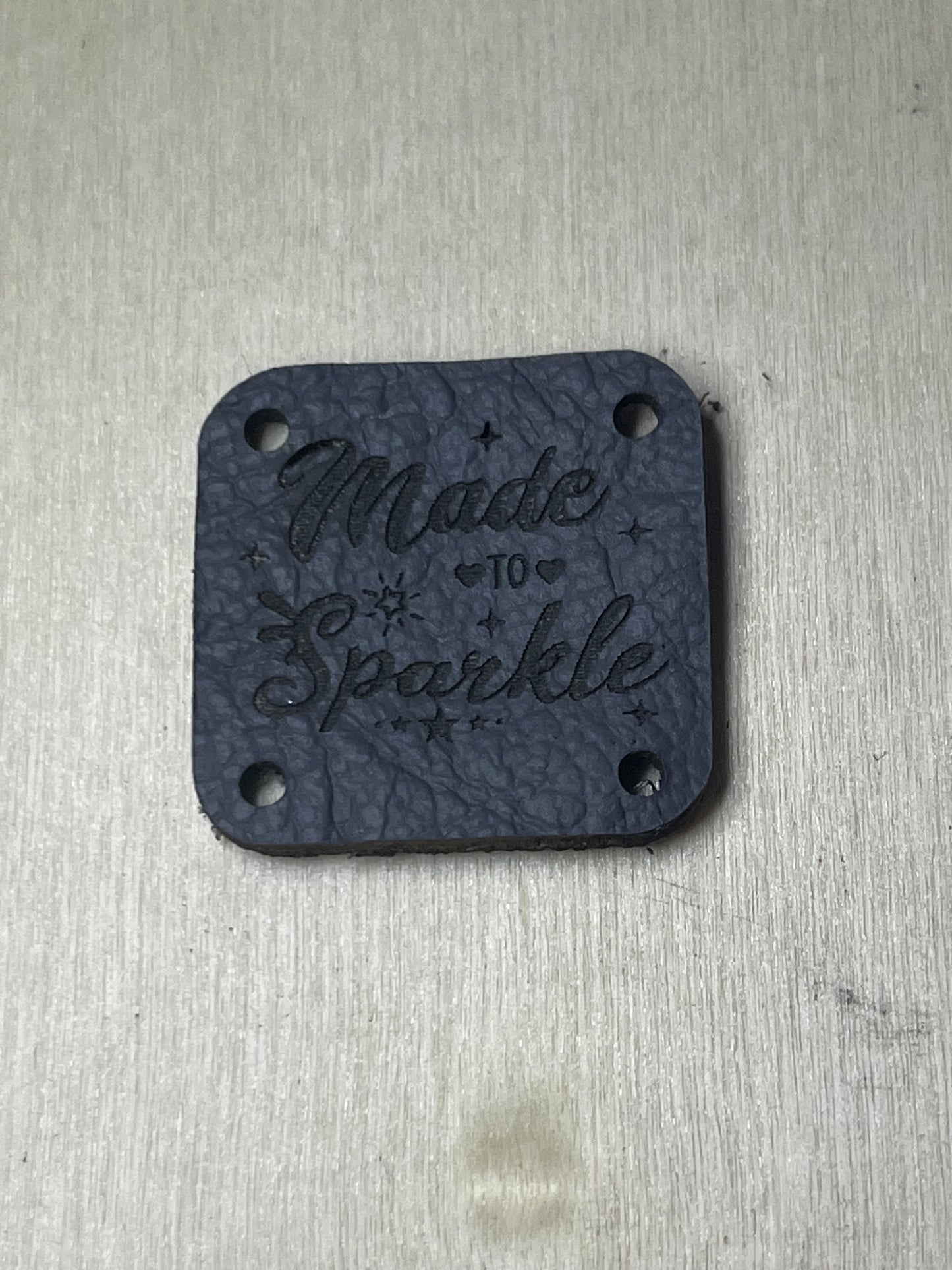 1"x1" rounded square with 4 side holes - Made to Sparkle