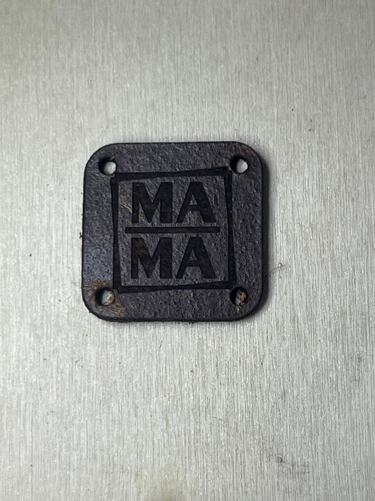 1"x1" rounded square with 4 side holes - MAMA