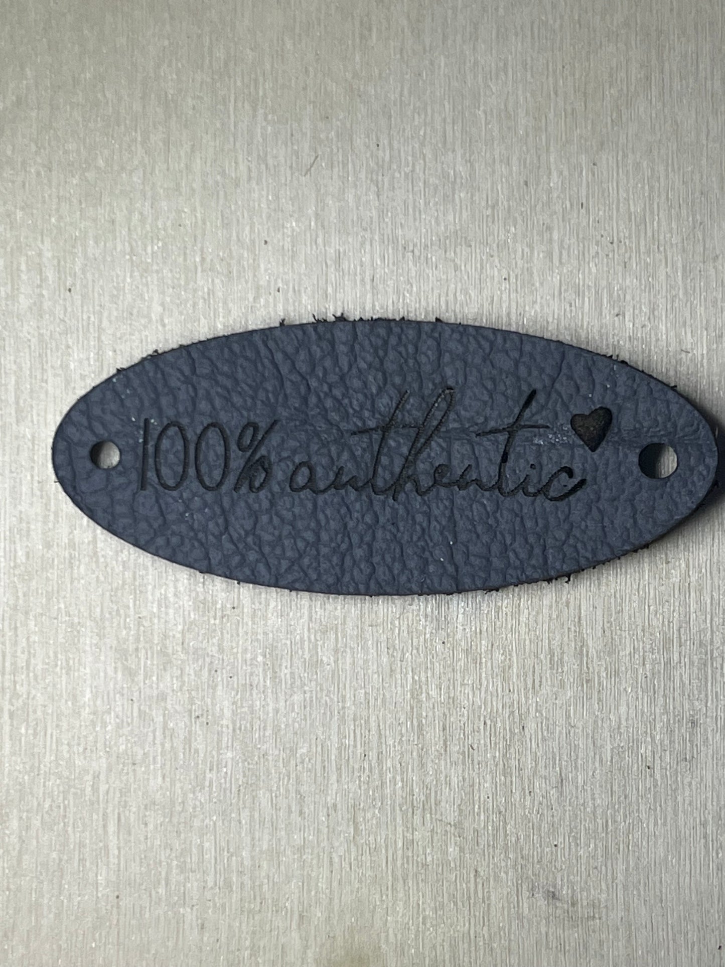 3" Oval Tag with two rivet holes - 100% Authentic