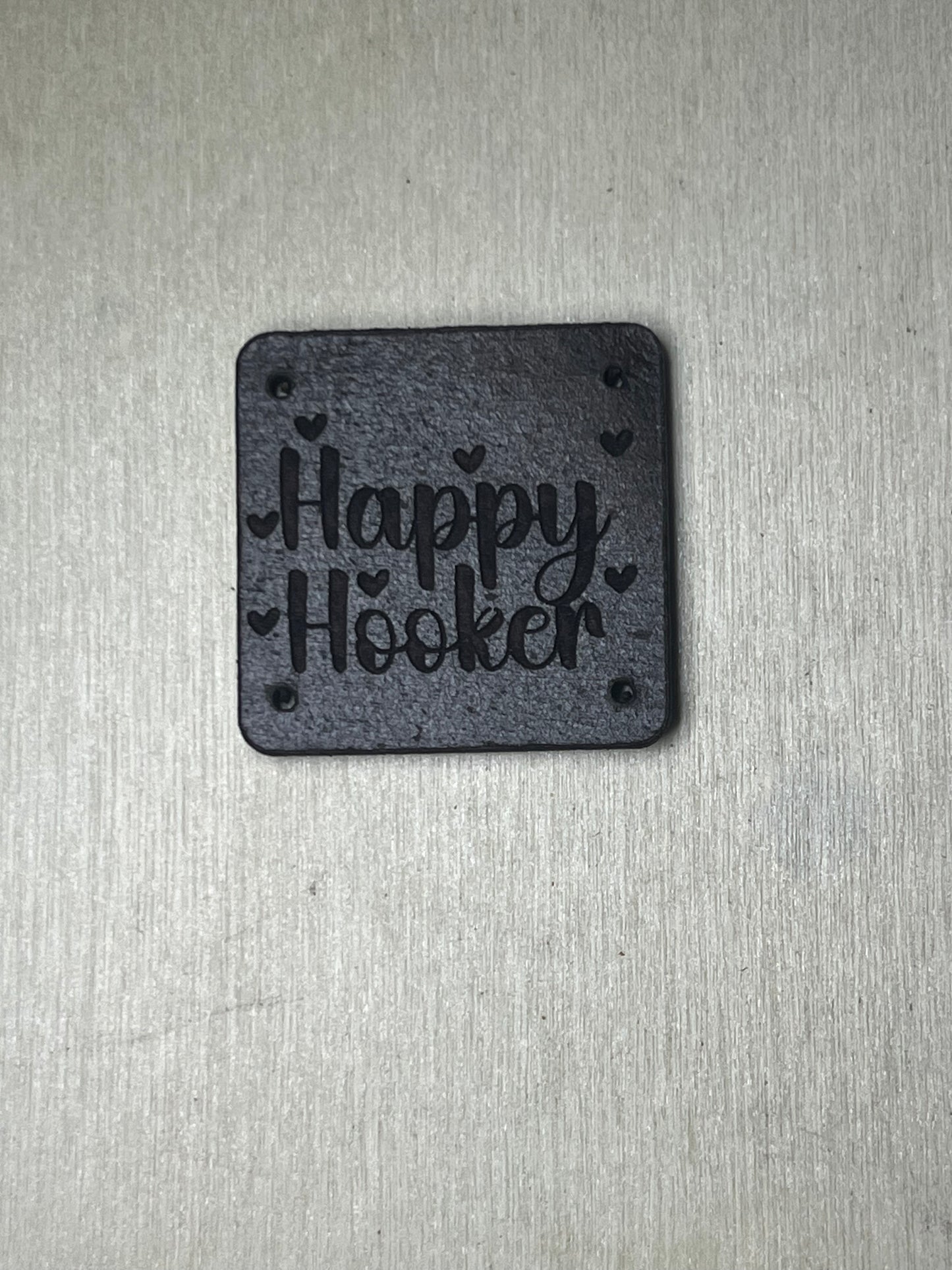 1"x1" rounded square with 4 side holes - Happy Hooker