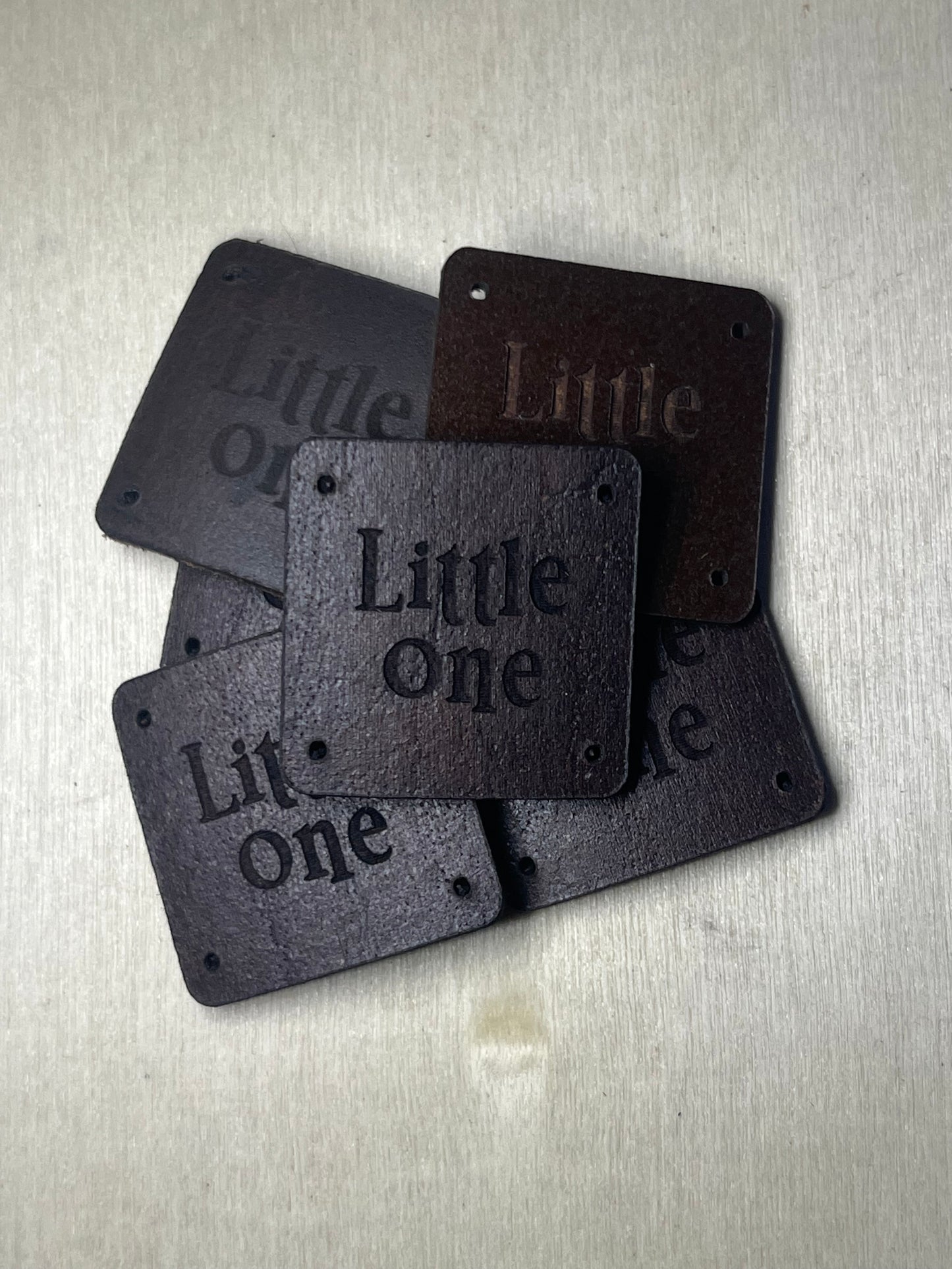 1"x1" rounded square with 4 side holes - Little One